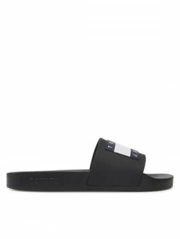 Tommy Jeans Шльопанці Flag Pool Sld Ess EN0EN02115 Чорний Tommy Jeans Шльопанці Flag Pool Sld Ess EN0EN02115 Чорний