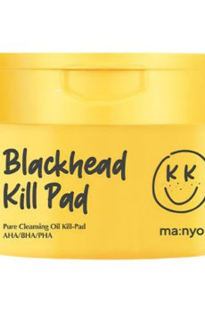 Гидрофильные педы для очищения кожи лица Manyo Blackhead Kill Pad с AHA BHA PHA кислотами, 50 шт
