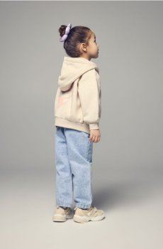 Reserved - Толстовка на блискавці з каптуром - бежевий - 907HV-08M