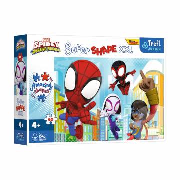 Пазлы Trefl Marvel Spidey Amazing Friends Умный праздник, от 4 лет, 60 элементов (50012) Пазлы Trefl Marvel Spidey Amazing Friends Умный праздник, от 4 лет, 60 элементов (50012)