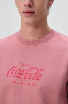 Reserved - Футболка з принтом Coca-Cola - пильно-рожевий - WD053-39X