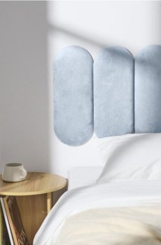 М’яка настінна панель - блакитний