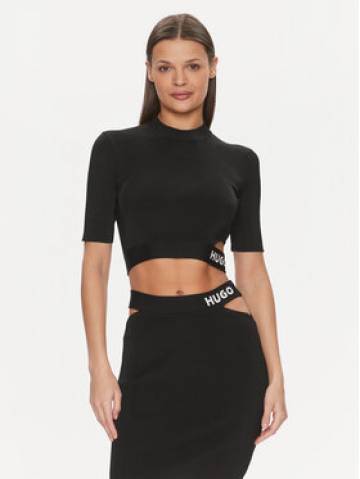 Hugo Светр Satchina 50508600 Чорний Slim Fit Hugo Светр Satchina 50508600 Чорний Slim Fit
