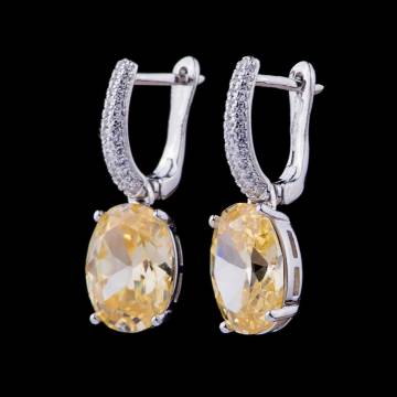 Серебряные серьги с фианитами 122011 Серебряные серьги с фианитами 122011