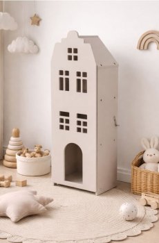 Полиця у формі будинку - нюдовий