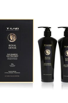 Уценка! Подарочный набор для волос T-LAB Professional Royal Detox (шампунь, 300 мл + кондиционер, 300 мл)