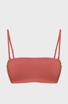 Женский коралловый лиф от купальника BANDEAU- RP Коралловый XL Calvin Klein LV00Q62845