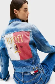 Женская синяя джинсовая куртка CLS TRUCKER JK RWB EXT BI5135 Синий XS Tommy Jeans DW0DW20570