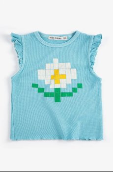 Детский хлопковый топ Bobo Choses Pixel Daisy