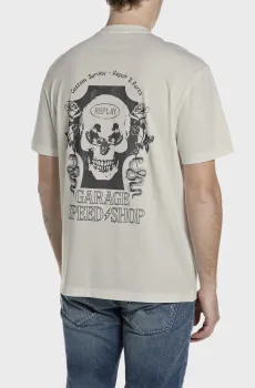 Мужская серая футболка Серый XL Replay M3348 .000.2660