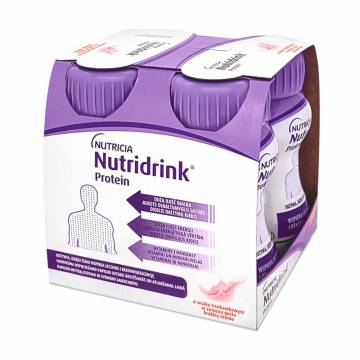 Специальное энтеральное питание Nutricia Nutridrink Protein со вкусом клубники, от 6 лет, 4*125 мл Специальное энтеральное питание Nutricia Nutridrink Protein со вкусом клубники, от 6 лет, 4*125 мл