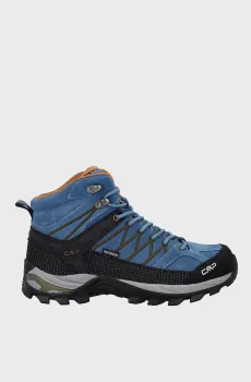 Мужские синие замшевые ботинки RIGEL MID TREKKING SHOES WP Синий 40 CMP 3Q12947-31NS