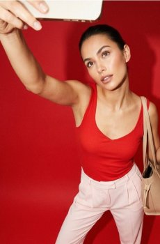 Штани зі стрілками - пастельний рожевий