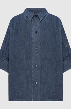 Синяя джинсовая рубашка