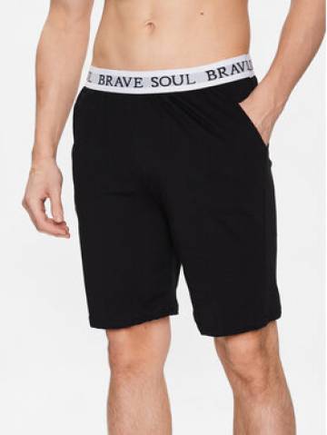 Brave Soul Піжамні шорти MLWB-149KEV Чорний Regular Fit Brave Soul Піжамні шорти MLWB-149KEV Чорний Regular Fit