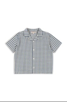 Детская хлопковая рубашка Konges Sløjd KIM SS SHIRT GOTS