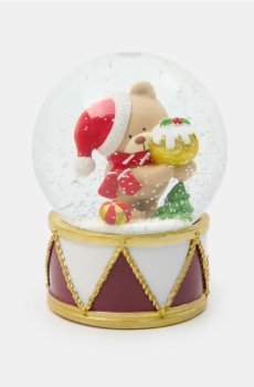 Різдвяна снігова куля - червоний