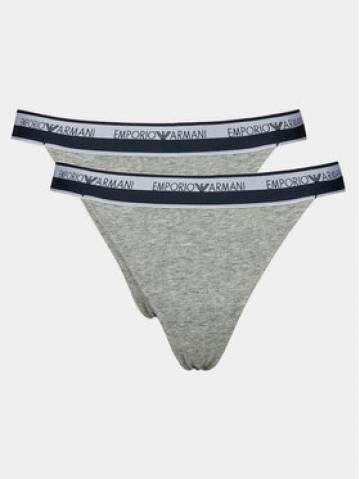 Emporio Armani Underwear Набір з 2 пар стрінгів 164522 4R227 00948 Сірий Emporio Armani Underwear Набір з 2 пар стрінгів 164522 4R227 00948 Сірий