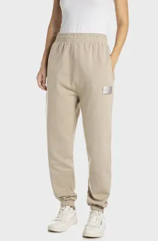 Женские бежевые спортивные брюки Бежевый S Replay W8086B.000.23040P