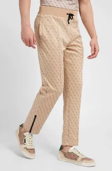 Мужские бежевые спортивные брюки с узором Бежевый XXL Guess Z2BB05.FL04Q;P13W