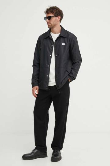 Куртка-рубашка A.P.C. Blouson Aleksi цвет чёрный переходная PAAFA.H02739.LZZ Куртка-рубашка A.P.C. Blouson Aleksi цвет чёрный переходная PAAFA.H02739.LZZ