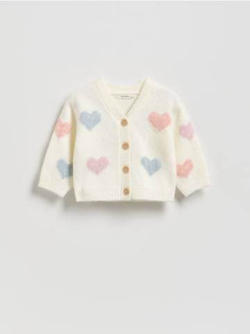 Reserved - BABIES` SWEATER - кремовий - 878GK-01X Reserved - BABIES` SWEATER - кремовий - 878GK-01X