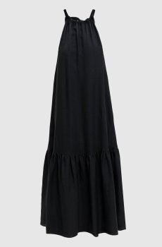 Черное платье Ibiza из льна