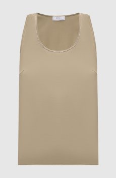 Топ цвета хаки с цепочкой мониль