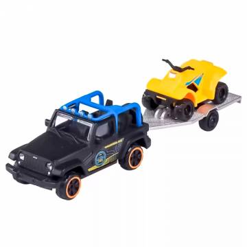 Автомодель Majorette Дорожня допомога з трейлером Jeep Wrangler (2053154/15)