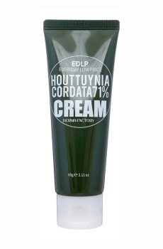 Легкий увлажняющий крем для лица Derma Factory EDLP Houttuynia Cordata 71% Cream с экстрактом хауттюйнии, 60 г