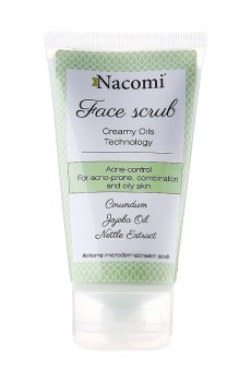 Уценка! Скраб для лица Nacomi Face Scrub Acne Control с экстрактами крапивы и хвоща, 85 мл