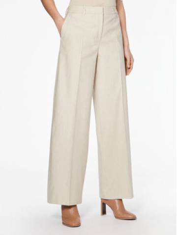 Calvin Klein Штани з тканини K20K205226 Бежевий Wide Leg Calvin Klein Штани з тканини K20K205226 Бежевий Wide Leg