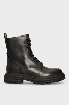 Женские черные кожаные ботинки Paloma Черный 40 PRPY PRFDS7273W