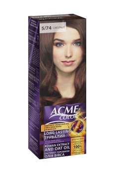 Стойкая крем-краска для волос Acme Color Permanent Cream-Hair Dye 5/74 Chestnut, 115 мл