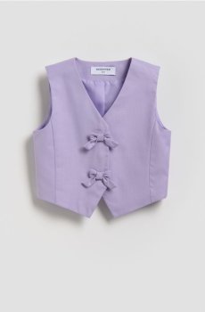 Reserved - Жилет із додаванням віскози - лавандовий - 358DB-04X