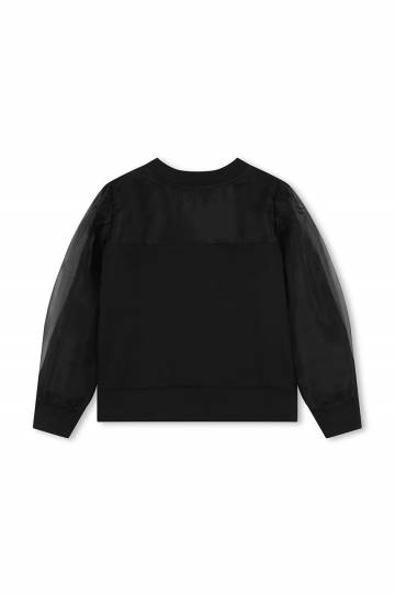 Детская кофта Karl Lagerfeld цвет чёрный с принтом Z30226 Детская кофта Karl Lagerfeld цвет чёрный с принтом Z30226