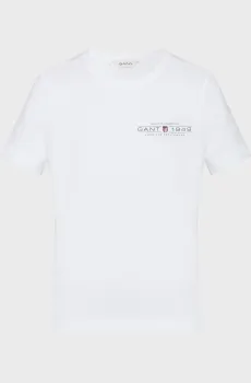 Женская белая футболка REG SHIELD SS T-SHIRT Белый M Gant 4200290