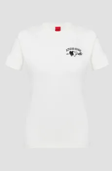 Женская белая футболка Белый XS HUGO 50518315;110