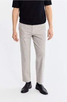 Reserved - Лляні штани джоггери - різнобарвний - 020IS-MLC