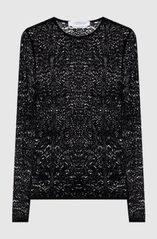 Черный топ Evander из шерсти и кашемира