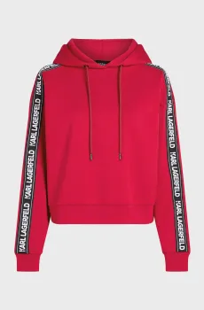 Женское красное худи Красный S Karl Lagerfeld 245W1801