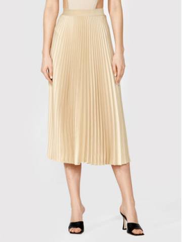 Simple Спідниця в складку SDD004 Бежевий Regular Fit Simple Спідниця в складку SDD004 Бежевий Regular Fit