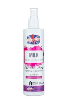 Несмываемый спрей-молочко Ronney Milk Restorative Spray для сухих и поврежденных волос, 285 мл