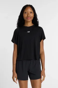 Женская черная футболка Infinity Propel Черный S New Balance WT61A31KBK