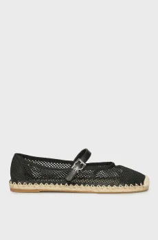 Женские черные балетки BALLET ESPADRILLE Черный 38 Michael Kors 40S5LYFP2D