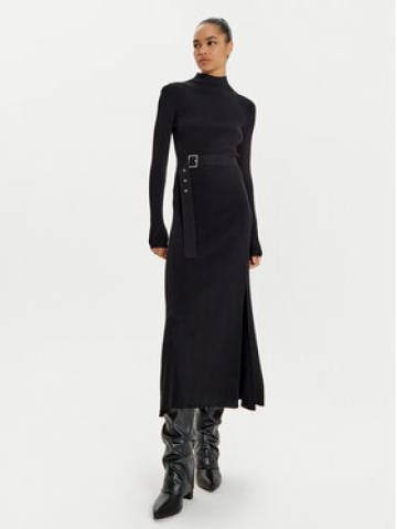 KARL LAGERFELD Трикотажна сукня 246W1321 Чорний Slim Fit KARL LAGERFELD Трикотажна сукня 246W1321 Чорний Slim Fit