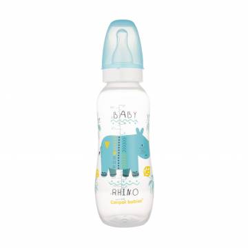 Бутылочка для кормления Canpol Babies Africa с рисунком, от 1 года, бирюзовая, 330 мл (59/205)