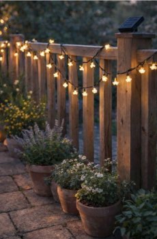 Сонячна LED-гірлянда у формі квітів - білий