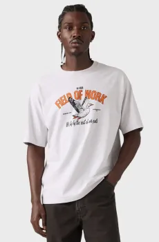 Мужская белая футболка Белый L Levi’s® 003XL;0007