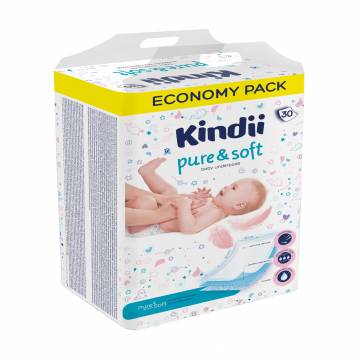 Одноразовые пеленки для детей Cleanic Kindii Pure & Soft 60*40, 30 шт Одноразовые пеленки для детей Cleanic Kindii Pure & Soft 60*40, 30 шт